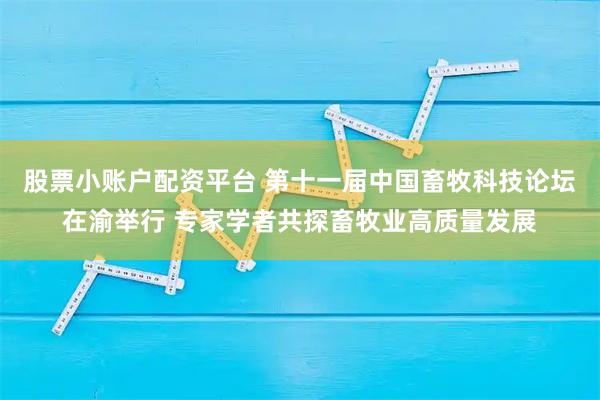 股票小账户配资平台 第十一届中国畜牧科技论坛在渝举行 专家学者共探畜牧业高质量发展
